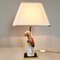 Italian Parrot Table Lamp in Porcelain and Gold-Plating for Le Porcellane, 1970s, Image 11