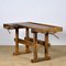 Antique Carpenters Oak Workbench, 1910s, Image 1