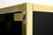 Alacena con estantes en negro y dorado, años 70, Imagen 12