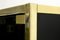 Black & Gold Shelving Highboard Cabinet, 1970s 12