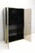 Black & Gold Shelving Highboard Cabinet, 1970s 3