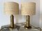 Italian Brass and Wood Sculpture Table Lamps by Angelo Brotto for Esperia, 1970s, Set of 2 5