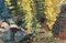 Percival Pernet, Bouquet de mimosa et jeux de carte, bouquet niçois, Olio su carta su cartone, Immagine 3