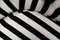 Set of Mid-Century Scandinavian Modern Rounded Armchairs with Black & White Stripes, 1960s, Image 14