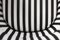 Set of Mid-Century Scandinavian Modern Rounded Armchairs with Black & White Stripes, 1960s, Image 16