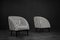 Moderne skandinavische Mid-Century Armlehnstühle mit schwarzen & weißen Streifen, 1960er, 2er Set 5