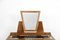 Mid-Century Scandinavian Modern Teak Dressing Table with Mirror and Hand-Painted Tabletop, 1960s 5