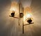 Mid-Century French Brass and Glass Sconces, 1960s, Set of 2 10