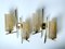 Mid-Century French Brass and Glass Sconces, 1960s, Set of 2 3