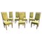 Art Deco Oak Chairs in the style of Maurice Jallot, 1940s, Set of 7 1