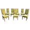 Art Deco Oak Chairs in the style of Maurice Jallot, 1940s, Set of 7, Image 1