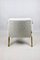 Pearl Boucle & Oak Armchair attributed to Joseph Chierowski, 1970s 8