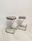 Vintage Italian Wicker & Chrome Barstools, 1970s, Set of 2, Image 3