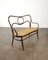 Vintage Bank aus gebogenem Holz und Wiener Stroh von Thonet, Österreich, 1940er 8