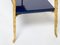 Bronze & Blue Lacquered Console Table from Maison Baguès, 1960s 4