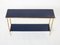Bronze & Blue Lacquered Console Table from Maison Baguès, 1960s 10