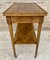 Neoclassic French Marquetry Side Table with One Drawer and Wheels, 1940s, Image 6