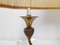 Französische Mid-Century Stehlampe aus Messing & Glas, 1950er 9