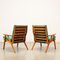 Beech Armchairs, Italy, 1950s, Set of 2 9