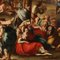 Artiste Italien, Crucifixion, 17ème Siècle, Huile sur Toile, Encadrée 15