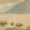 Mario Bezzola, paisaje, siglo XIX, técnica mixta sobre papel, enmarcado, Imagen 4