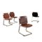 Leather Chairs, Italy, 1970s, Set of 4, Image 1