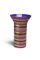 Purple / Pink / Gold Vase with Geometrical Pattern by Aldo Londi for Bitossi, Image 1