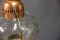 Lanterna vintage in rame e vetro, anni '60, Immagine 4