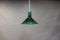 Lampada a sospensione in vetro verde di Michael Bang per Holmegaard, anni '60, Immagine 1