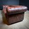 Vintage Leather Chesterfield 3-Seater Bank, Image 7
