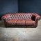 Vintage Leather Chesterfield 3-Seater Bank, Image 1