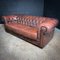 Vintage Leather Chesterfield 3-Seater Bank, Image 2
