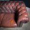 Vintage Leather Chesterfield 3-Seater Bank, Image 4