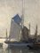 Henry Maurice Cahours, Barche a vela, Bretagna, anni '30, Olio, Incorniciato, Immagine 3