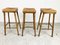 Tabourets de Bar Brutalistes Mid-Century, 1960s, Set de 3 4