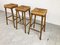 Brutalistische Mid-Century Barhocker, 1960er, 3er Set 5