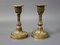 Antike französische Kerzenständer aus vergoldeter Bronze, 2er Set 1