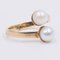 Vintage 18k Yellow Gold Pearl Ring, 1970s 3