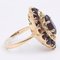 Vintage 18k Yellow Gold Garnet Ring, 1950s, Image 4