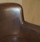 Halo Little Professor Armchairs in Brown Leather by Timothy Oulton, Set of 2 14