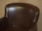Halo Little Professor Armchairs in Brown Leather by Timothy Oulton, Set of 2 4