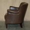 Halo Little Professor Armchairs in Brown Leather by Timothy Oulton, Set of 2 19