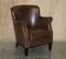 Halo Little Professor Armchairs in Brown Leather by Timothy Oulton, Set of 2, Image 2