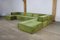 Modulares Trio Sofa in Grünem Teddy von Team Form Ag für Cor, 1970er 2