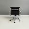 Modern Italian Ea-117 Aluminum Group Office Chairs attributed to Charles Ray Eames Icf, 1970s, Set of 3 5