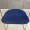 Italia Modern Chair in Tubular Metal and Blue Velvet, 1960s 7