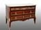 Antique French Chest of Drawers in Exotic Woods with Marble Top, Image 1
