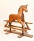 Cavallo a dondolo in legno intagliato, anni '30, Immagine 1