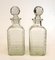 Bohemian Crystal Silver Plated Glass Decanters with Stand, Set of 4 4