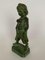 Figurine de Jeune Enfant en Bronze Patiné Vert, 1930s 8